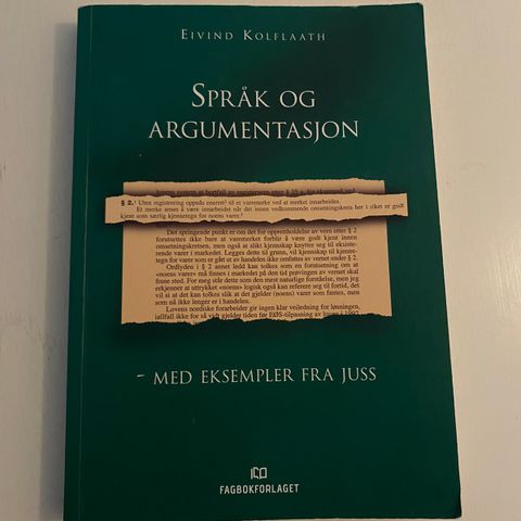 Språk og argumentasjon (exfac jus JFEXFAC04)