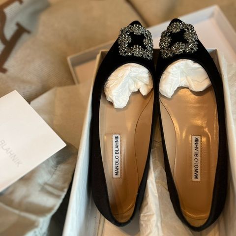 Manolo Blahnik Hangisi Flat Str.38