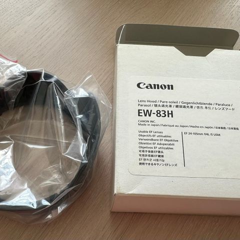 Nytt Canon EW-83H solfilter/linse hode til EF 24-105 mm f/4 IS USM