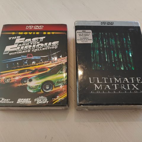 Fast and The Furious Ultimate Collection og Ultimate Matrix Collection HD DVD