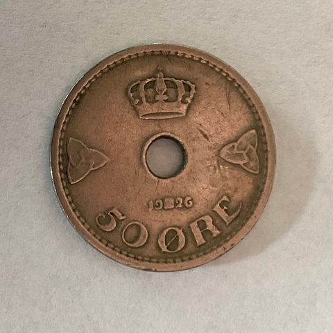 Norsk 50 øre fra 1926