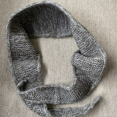 Petite Knit SOPHIE SCARF i merinoull og ull / gråmelert farge / skjerf / hals /