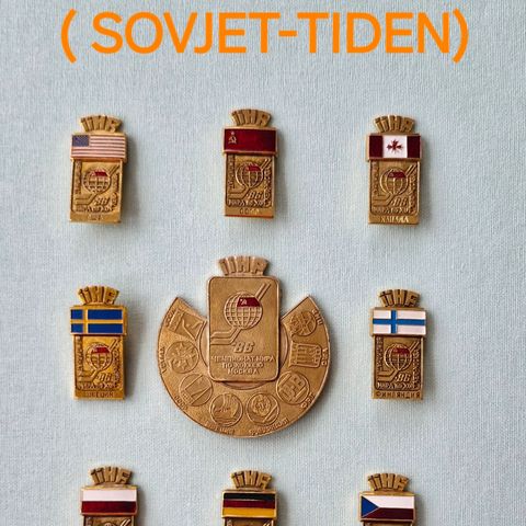 Pins: Ishockey VM '86 i Moskva (nålemerker)