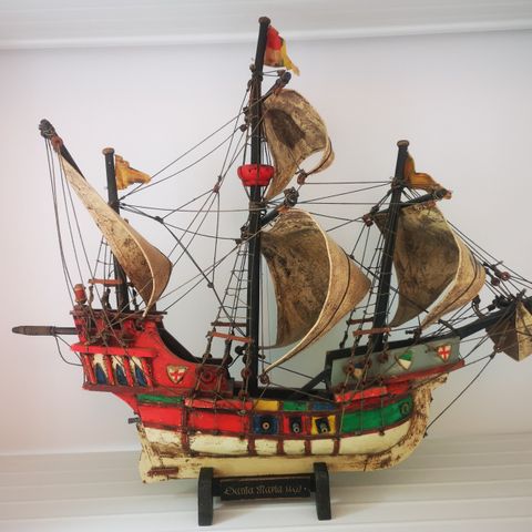 Modellskip «Santa Maria 1492», Christofer Columbus