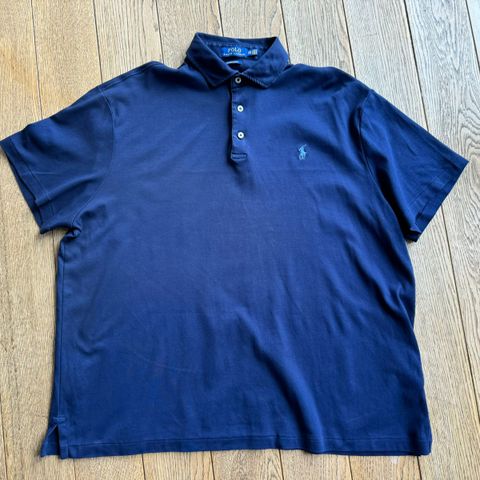 Knapt brukt Polo Ralph Lauren Custom Slim Fit marineblå trøye str XXL