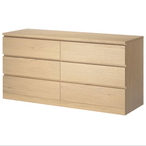 Ikea malm kommode eik (Reservert).