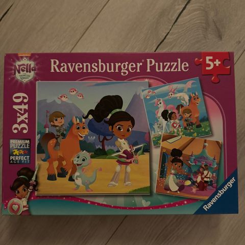 Ravensburger puzzle 3x49, Nella the princess of knight (puslespill)