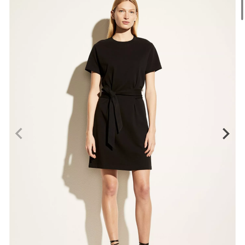 Vince short sleeve tie waist dress