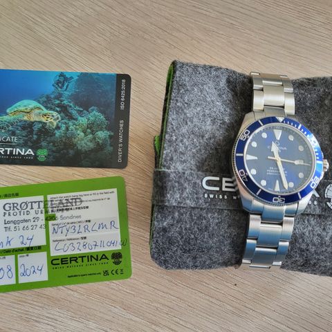 Certina DS Action Diver 38mm Powermatic 80