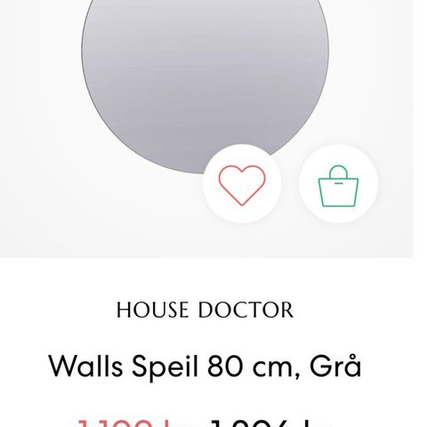 Walls speil 80cm -House doctor