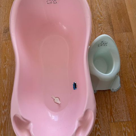 Baby bath tub 102cm og potte