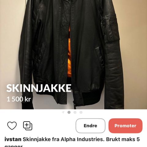 Skinnjakke