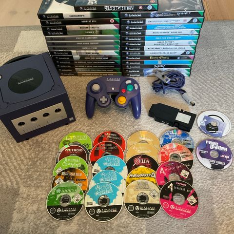 Nintendo Gamecube Spill, Konsoll og Tilbehør! 🌟