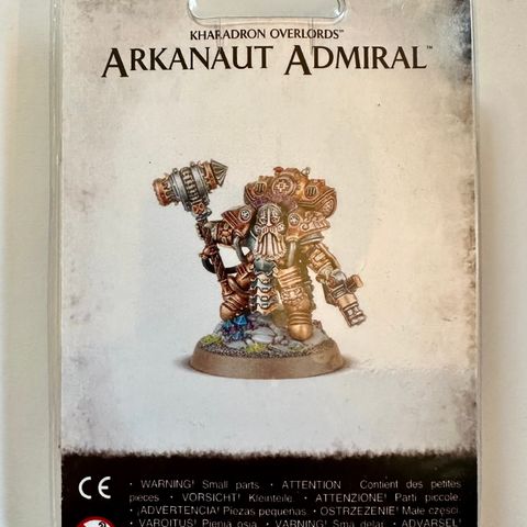 Arkanaught Admiral, Warhammer,  New and Sealed (frakt inkludert)