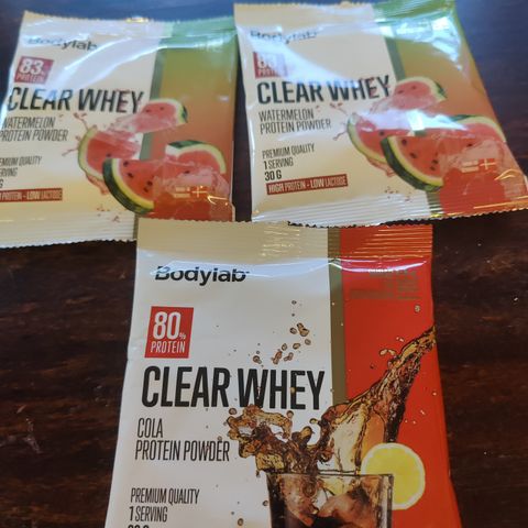 Porsjonsposer Bodylab clear whey protein