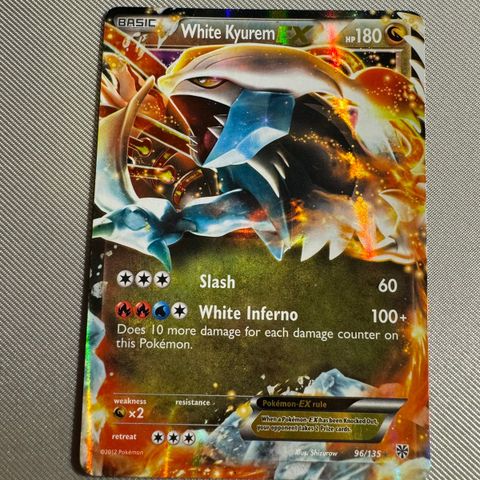 White Kyurem EX Black and White Plasma 96/135