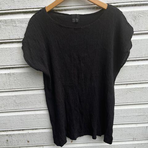 Svart crepe topp