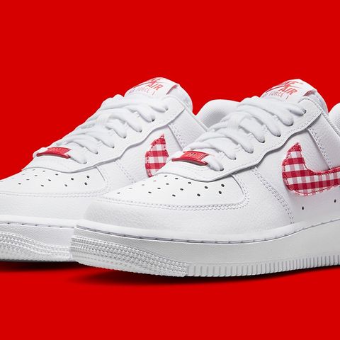 Nike Air Force Low Gingham Plaid Red