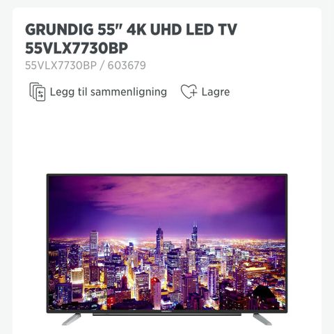 GRUNDIG 55" 4K UHD LED smartTv.