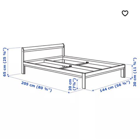 Neiden sengeramme 140x200