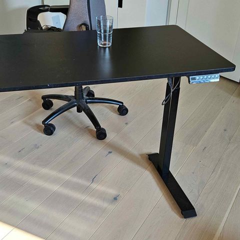 Ergonomisk hev/senk skrivebord med motor (73-123cm høyde) (reservert)