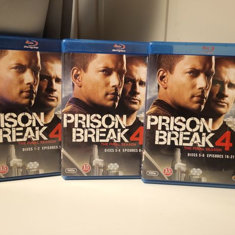 Prison Break sesong 3 og 4 på blu-ray