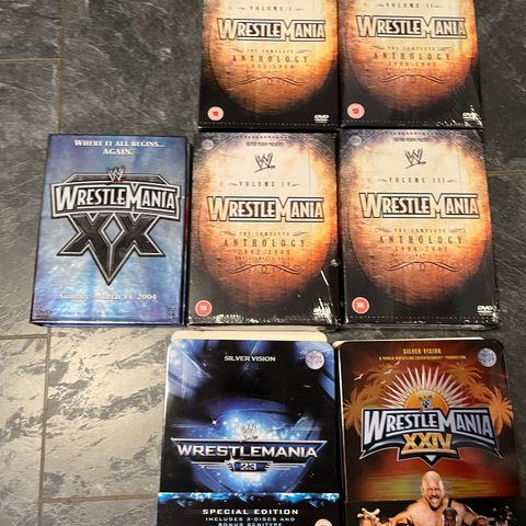 WWE Wrestling DVD. WrestleMania Samling