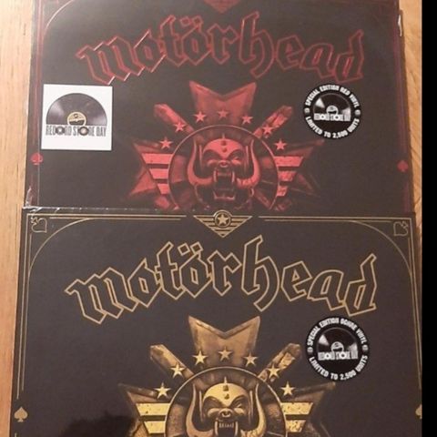 Motorhead,bad magic.Komplett sett på farga vinyl.3.lper