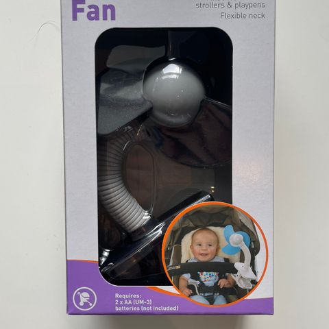 Barnevogn vifte / Clip-on fan