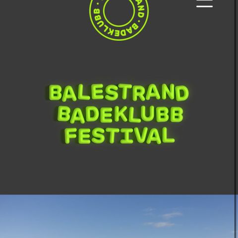 2 stk festivalpass Balestrand Badeklubb