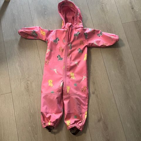 Kjempegod rosa softshell/parkdress fra Nordbjørn str 92