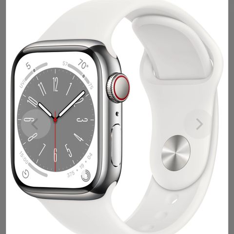 Ny Apple Watch 8 (41mm) Stål E-sim