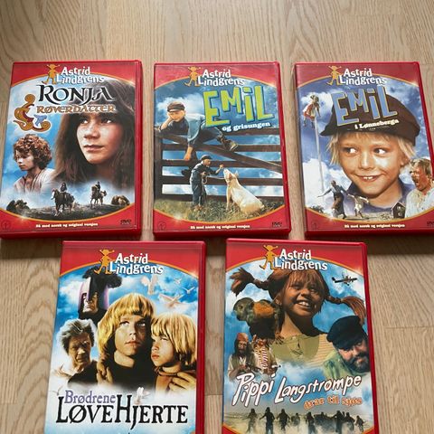 DVD Astrid Lindgren klassikere