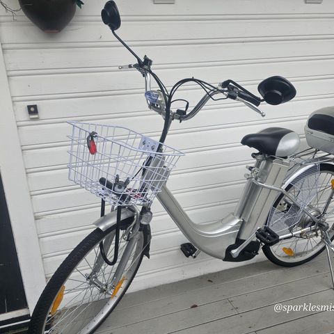 Elektrisk sykkel 250W 26" - Fran City - silver