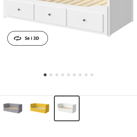 Hennes seng IKEA + 2 stk Vannareid madrass 80x200cm