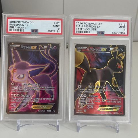 Pokemon kort: Espeon og Umbreon DUO EX FA selges⭐️