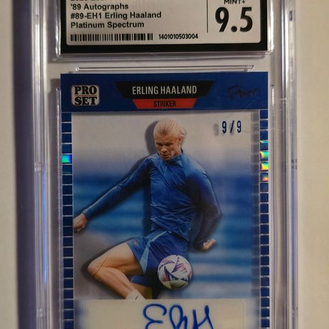 Erling Haaland  2023 Leaf pro set pure 9/9 auto