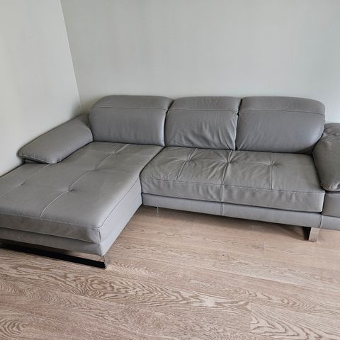 3-seters skinn sofa