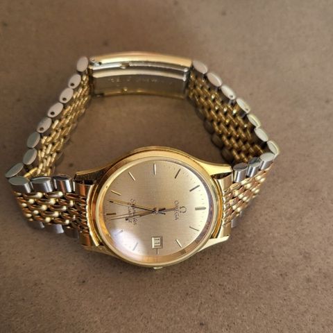 Omega Seamaster Quartz m/Beads of Rice nr. 12 lenke i GF selges!