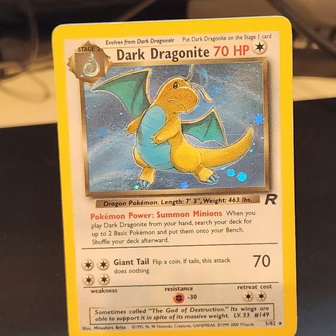 Dark dragonite Holo 5/82