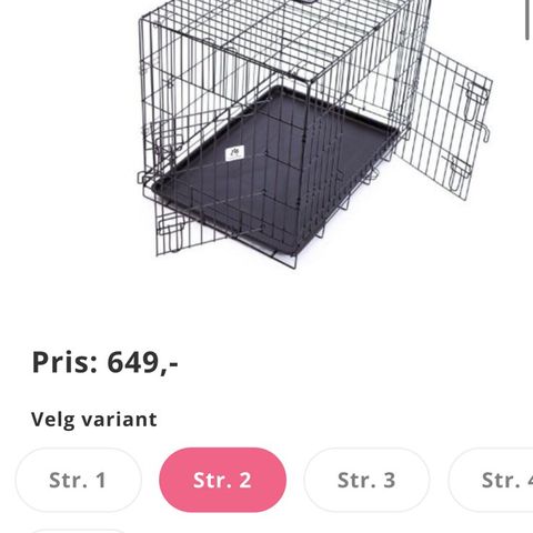 Canem pets stålbur str. 2