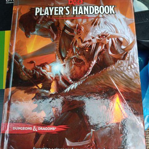 D&D Players Handbook ubrukt