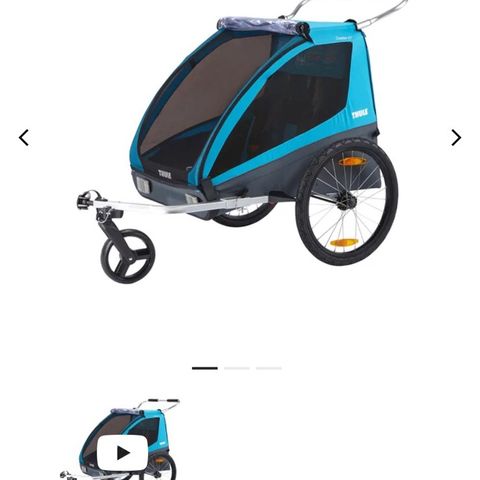 Sykkelvogn thule coaster xt