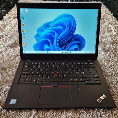 Strøken Lenovo ThinkPad L480, i5-8250U 1,6 GHz(3,4 max), 256GB SSD, 16GB DDR4