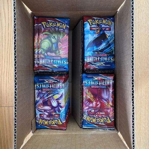 100 Pokemon booster packs Battle Styles