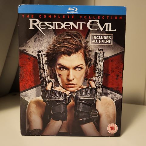 Resident evil samleboks med 6 filmer, med Milla Jovovich