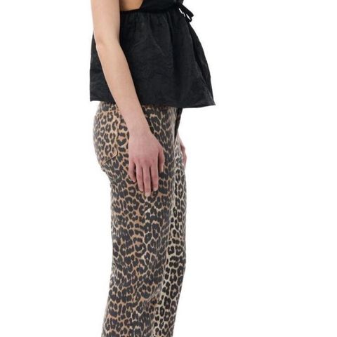 Ganni Leopard bukse