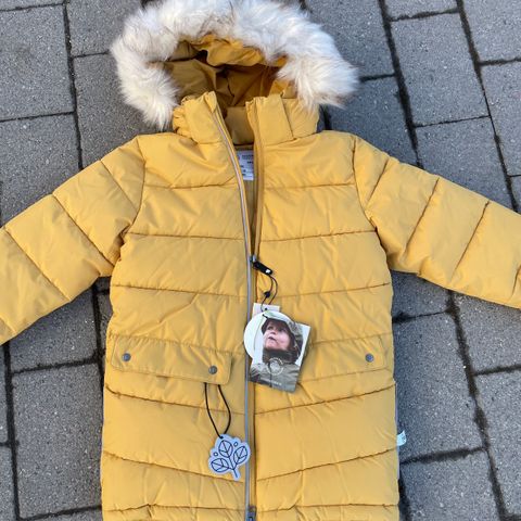 NY Gullkorn Duffer parka str 134