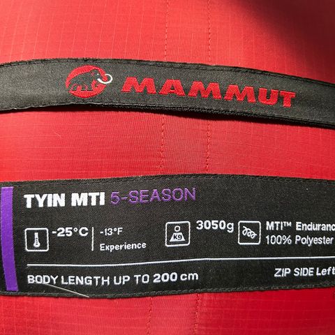 Mammut Tyin MTI 5- sesongs sovepose