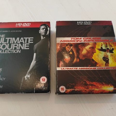 The Ultimate Bourne Collection og Mission Impossible Samlebokser  HD DVD